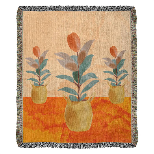 Mothers Day Blanket Flower Throw Blanket Flower Adult Blanket. Our woven throw blankets are ideal gift for Flower lovers, 100% Woven Cotton Yarn.